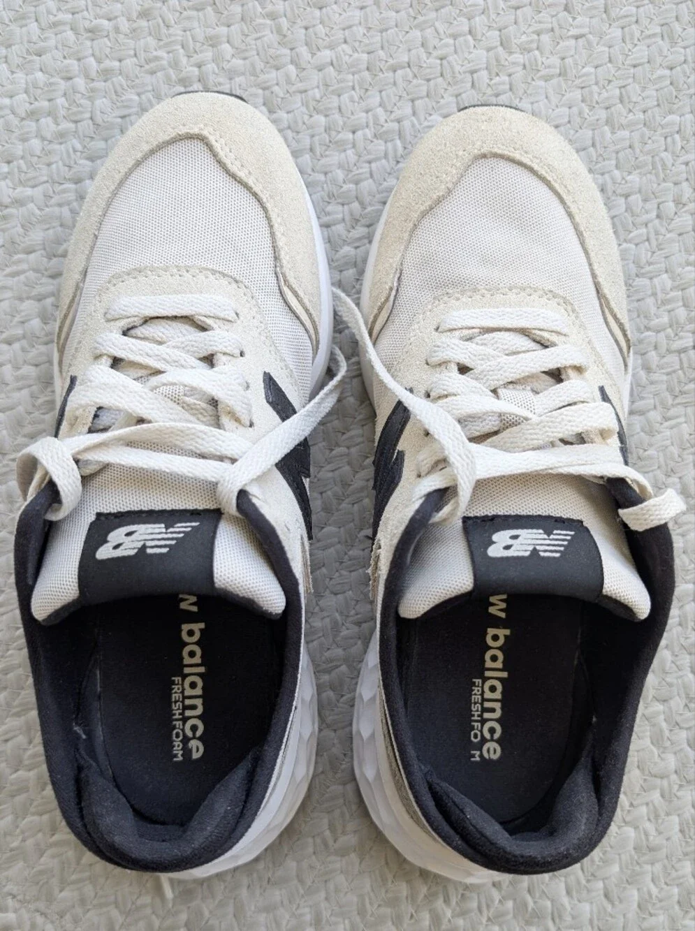 Women's New Balance X-70 Fresh Foam Sneakers Beige/Black WSX70THA, size 7.5 - Picture 6 of 6